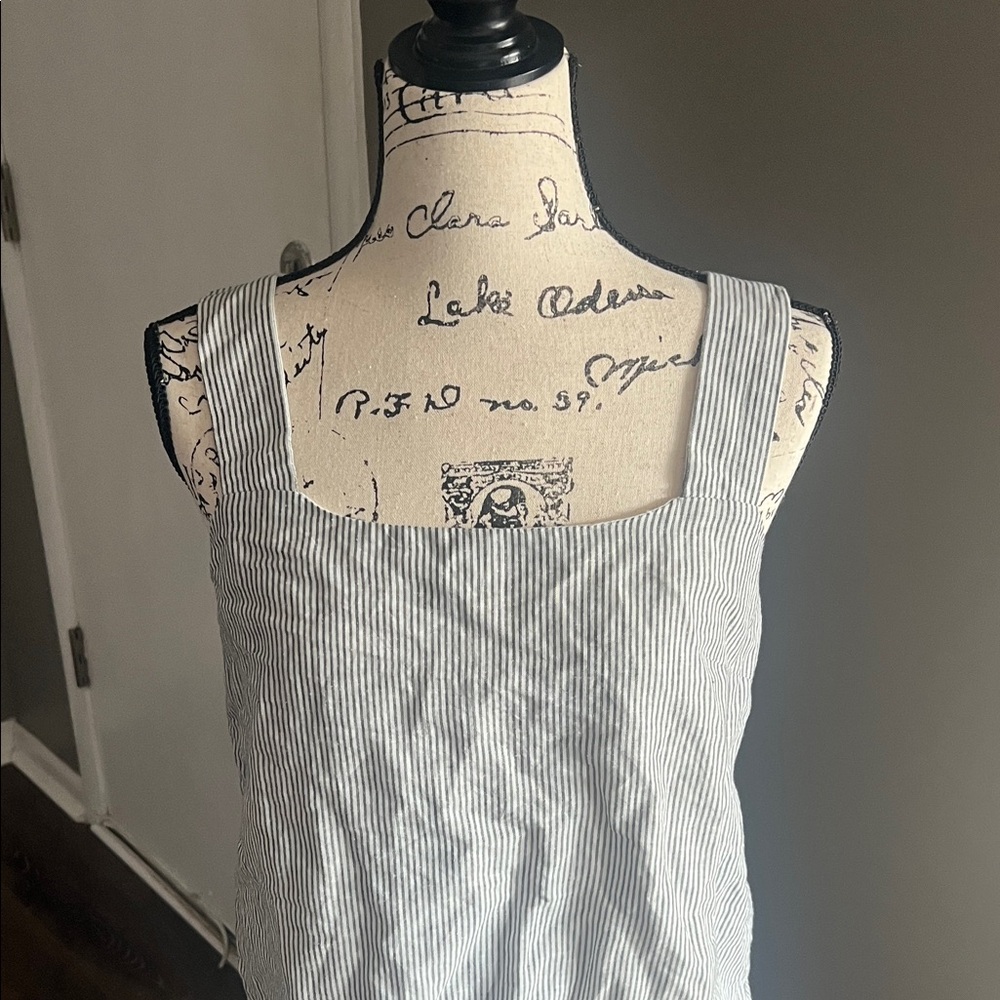 J. Crew Striped Gray Women's Tank Top